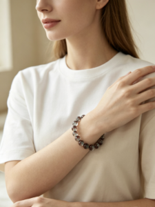 Natural Multi-Color Phantom Quartz Bracelet - Image 4