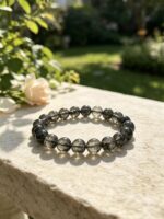 Natural Black Rutilated Crystal Bracelet - Image 2