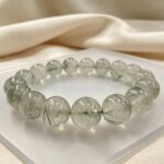 Natural Green Rutilated Quartz Bracelet - Image 4