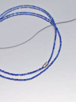 Natural Lapis Lazuli Beaded Necklace – Long Crystal Necklace for Wisdom & Protection - Image 2