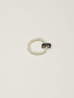 Flat Pearl & Smoky Quartz Column Ring (Earth Element)