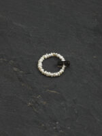 Flat Pearl & Smoky Quartz Column Ring (Earth Element) - Image 3